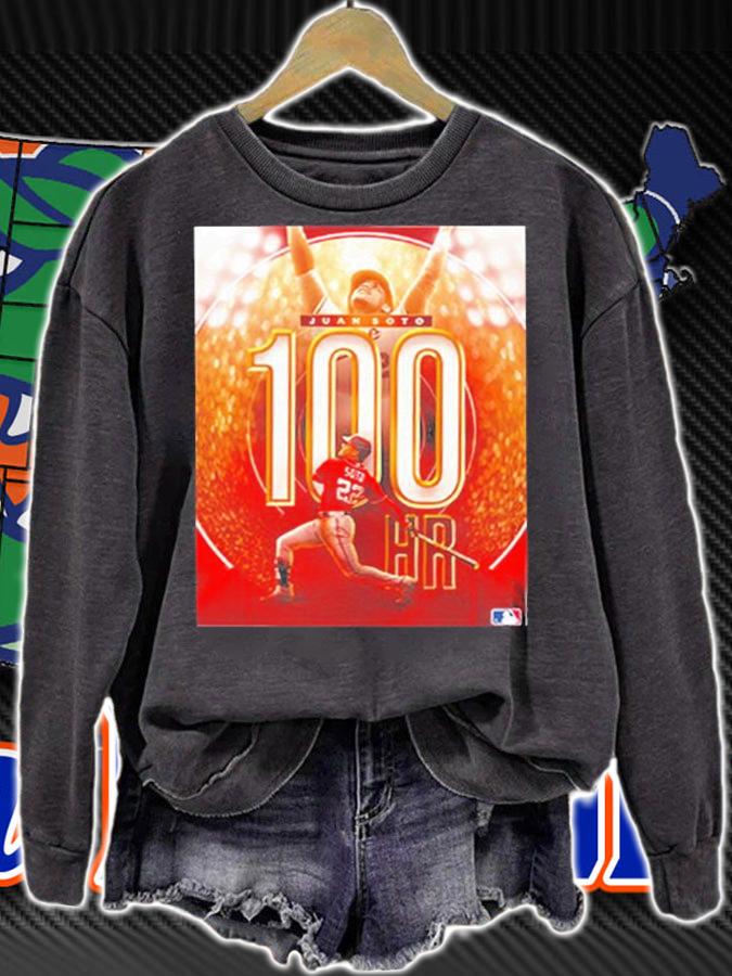 Congratulations Juan Soto On 100 Goals MLB T-Shirt t-shirt sweatshirt