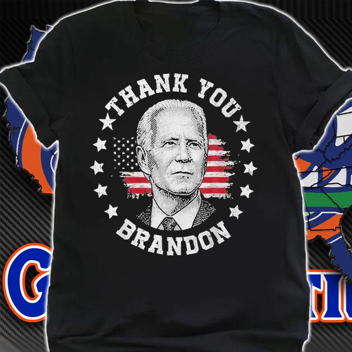 Nice Thank You Brandon Biden American Flag T-Shirt t-shirt