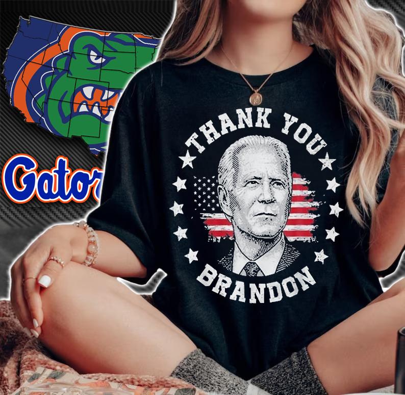 Nice Thank You Brandon Biden American Flag T-Shirt t-shirt