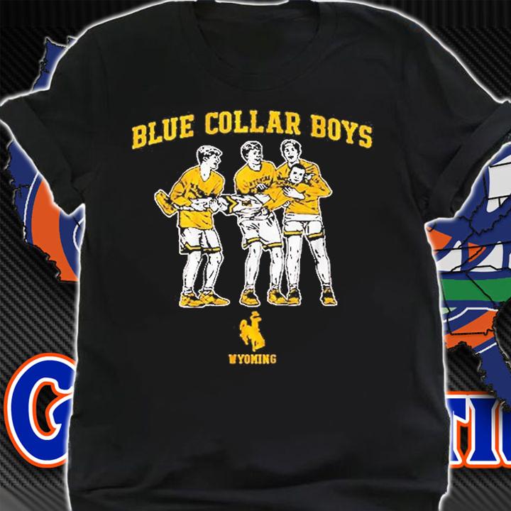 Wyoming Basketball Blue Collar Boys T-Shirt t-shirt shirt