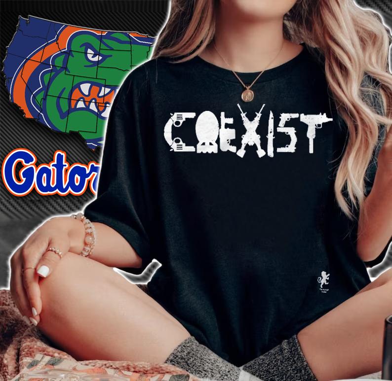 Coexist Firearms Gun 2Nd Amendment Shirt t-shirt woman shirt