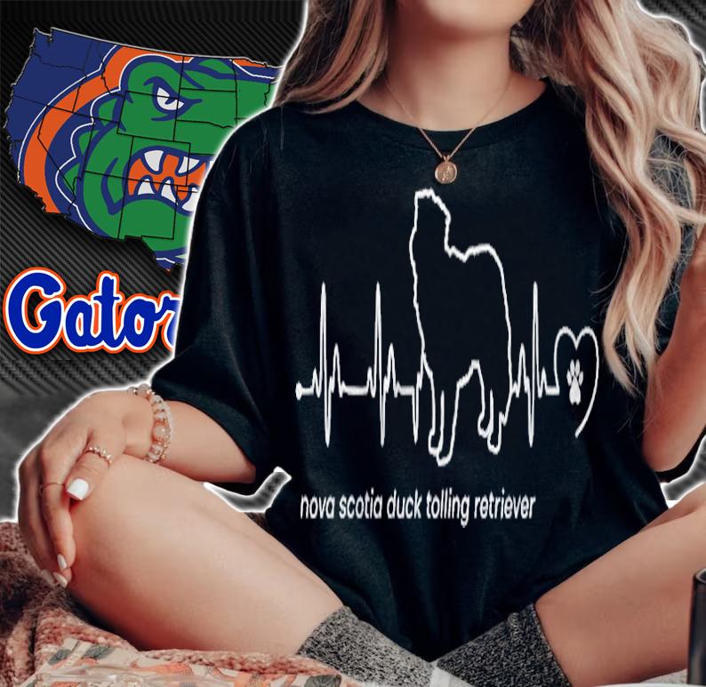Heartbeat Nova Scotia Duck Tolling Retriever T-shirt t-shirt woman shirt