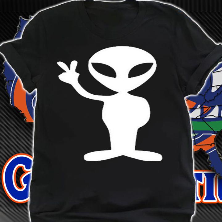 Ufo Alien Peace Sign T-Shirt t-shirt