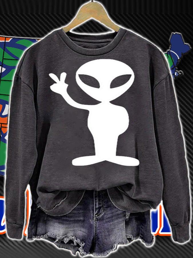 Ufo Alien Peace Sign T-Shirt t-shirt
