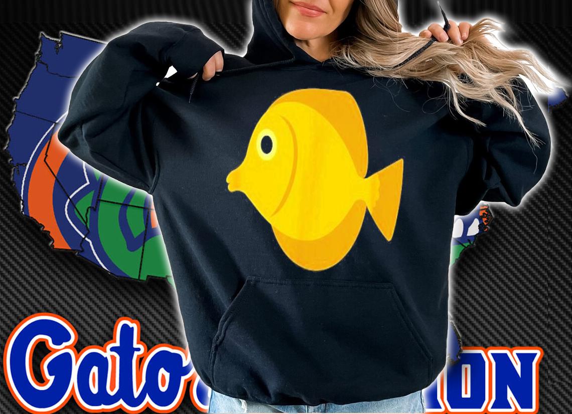 Yellow Tang Fish Print Animal Shirt t-shirt hoodie
