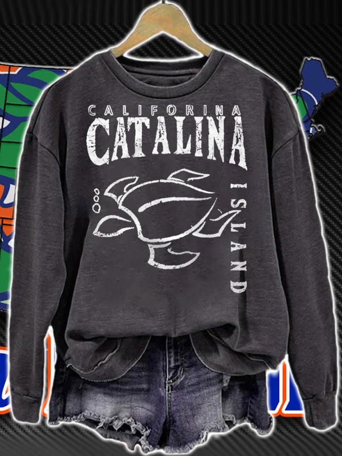 Catalina Island Turtle Lover Zip T-shirt t-shirt sweatshirt