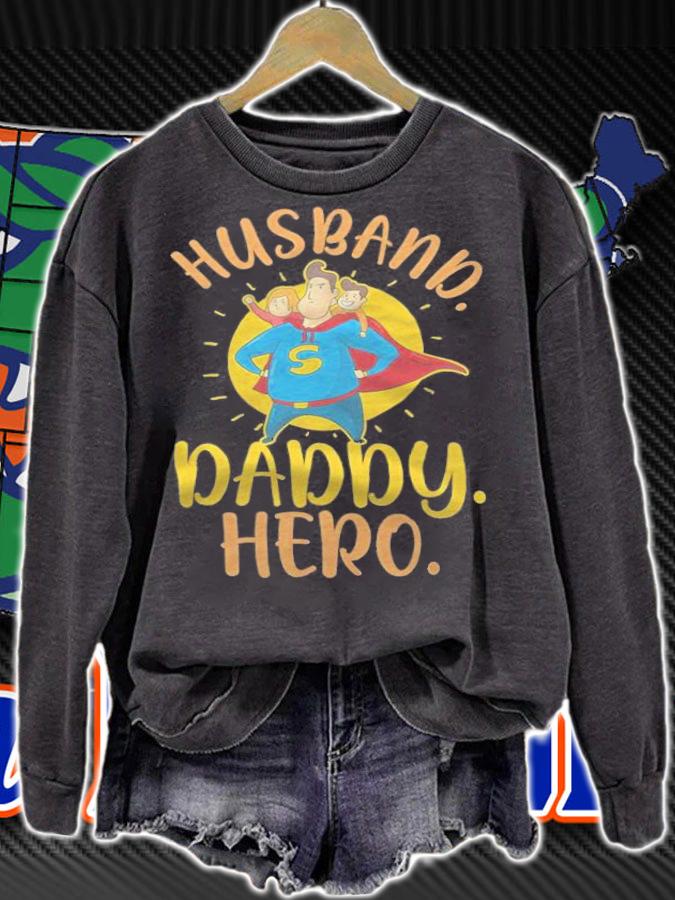 Husband daddy hero funny T-shirt t-shirt