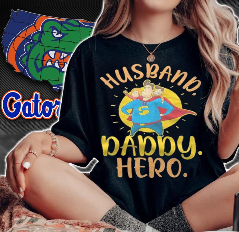 Husband daddy hero funny T-shirt t-shirt