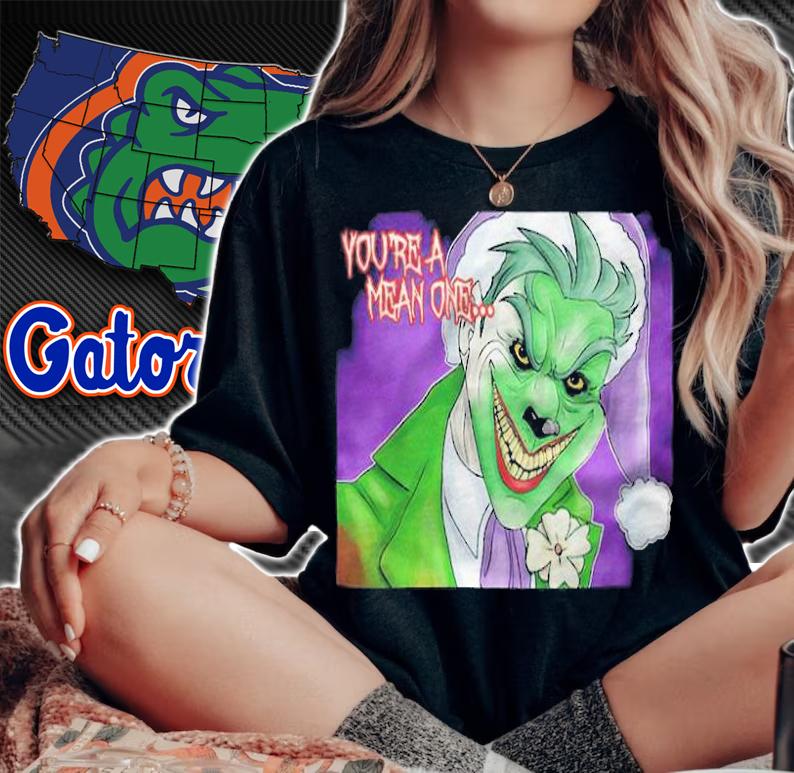 Joker Grinch you're a mean one T-shirt t-shirt woman shirt