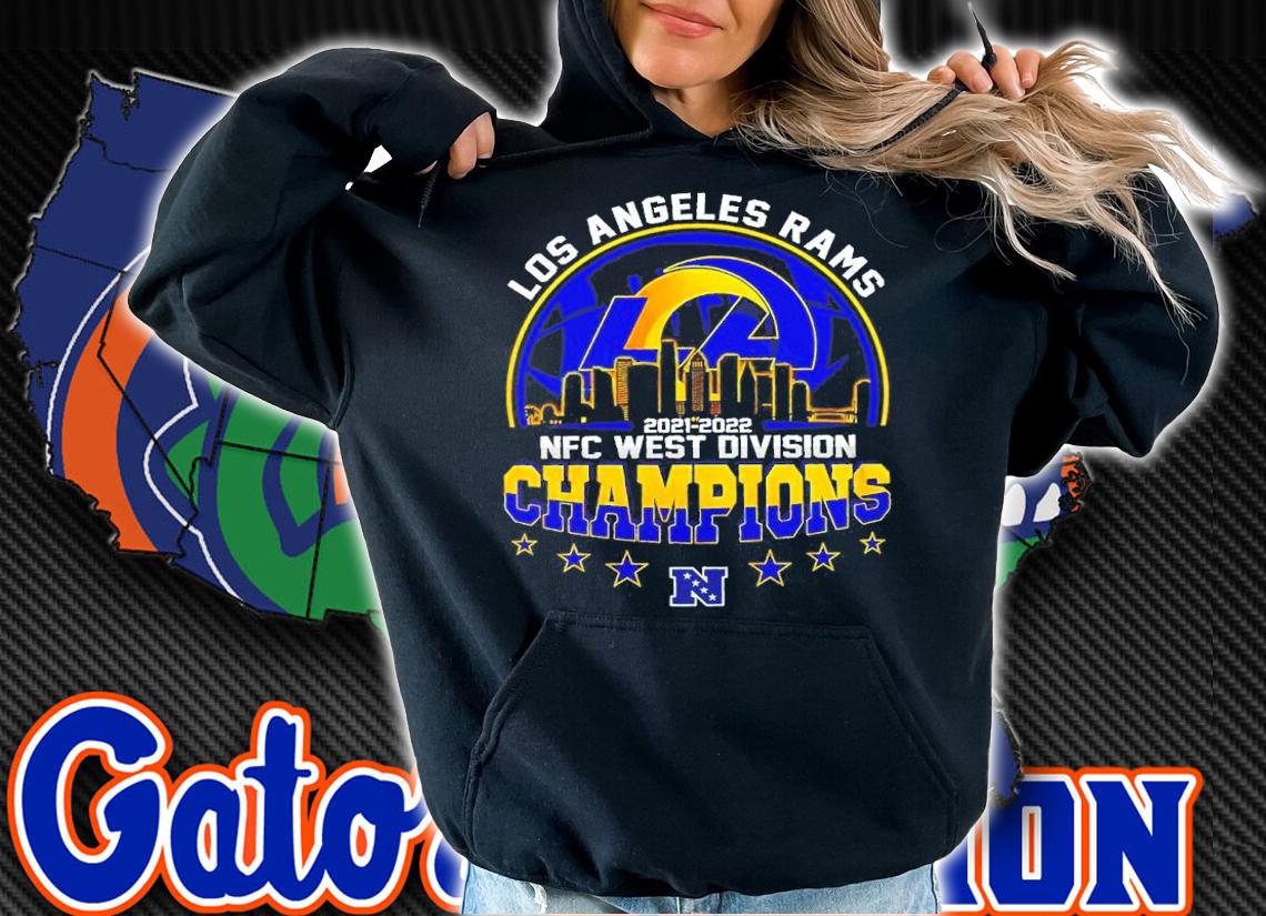 Los Angeles Rams 2021-2022 NFC West Division Championship Football Shirt t-shirt hoodie