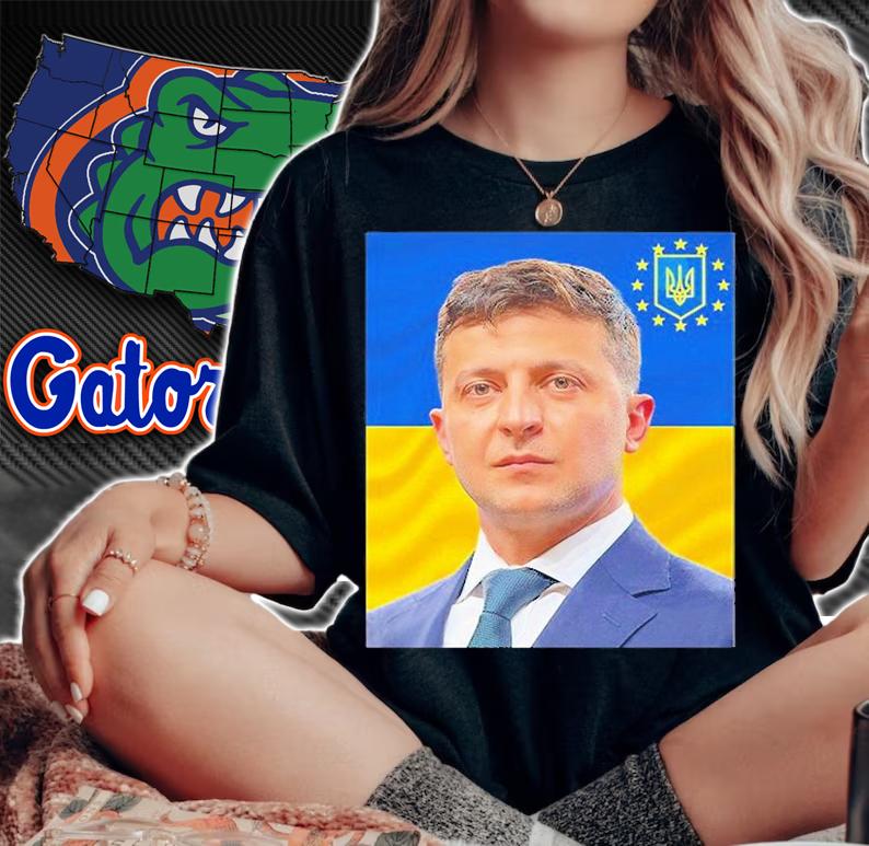 President Of Ukraine Volodymyr Zelensky Stand With Ukraine T-Shirt t-shirt