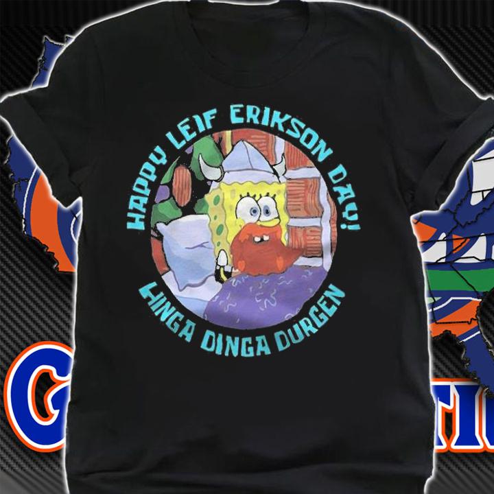 Simpson Happy Leif Erikson Day Hinga Dinga Durgen Shirt t-shirt