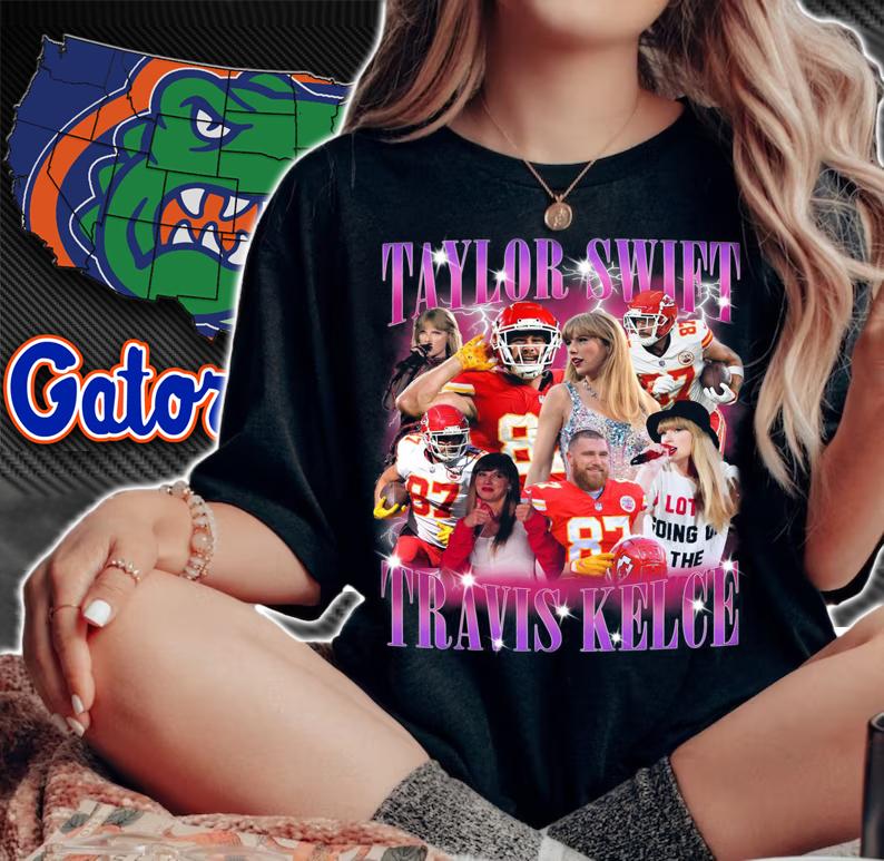 Taylor Swift Travis Kelce Vintage Art t-shirt