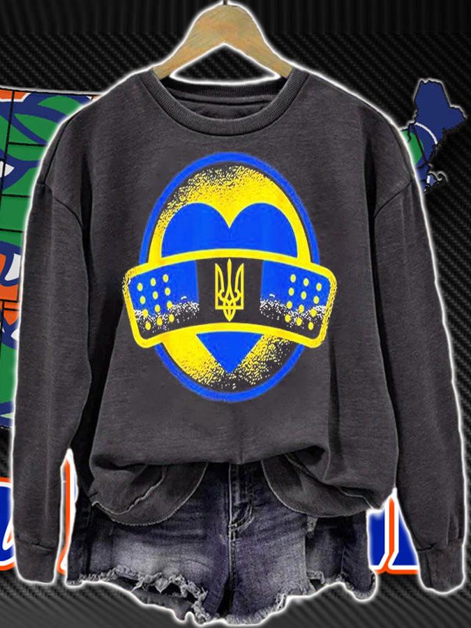 Ukraine Flag Ukrainian Heart T-Shirt t-shirt sweatshirt