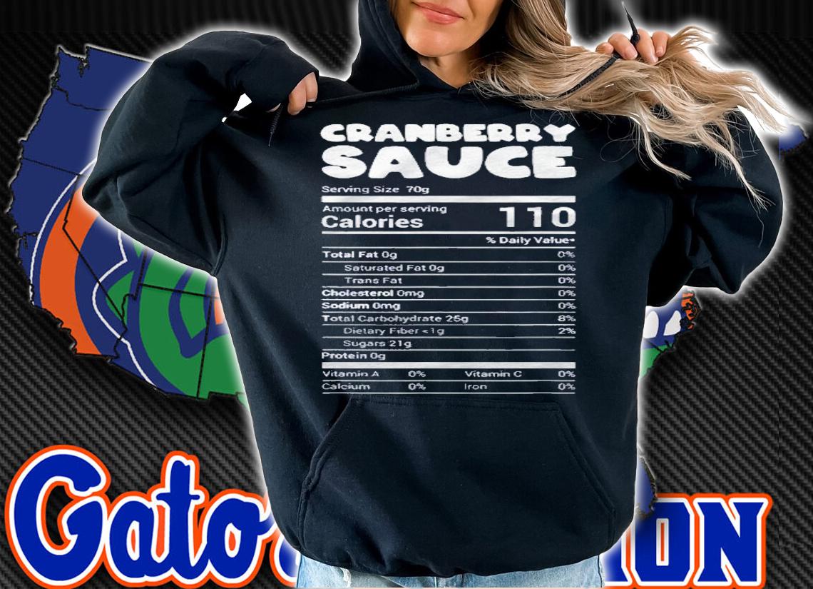 Cranberry Sauce Nutrition Funny Christmas Matching Costume Shirt t-shirt hoodie