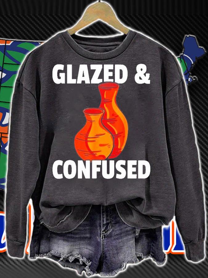 Glazed & Confused Gift Pottery Ceramic For Pot Artists T-Shirt t-shirt