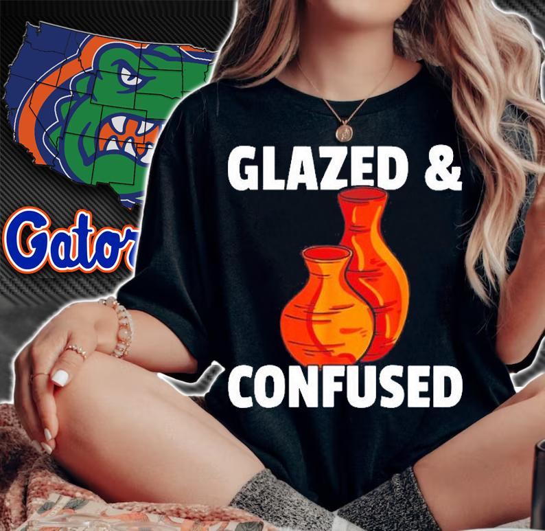 Glazed & Confused Gift Pottery Ceramic For Pot Artists T-Shirt t-shirt