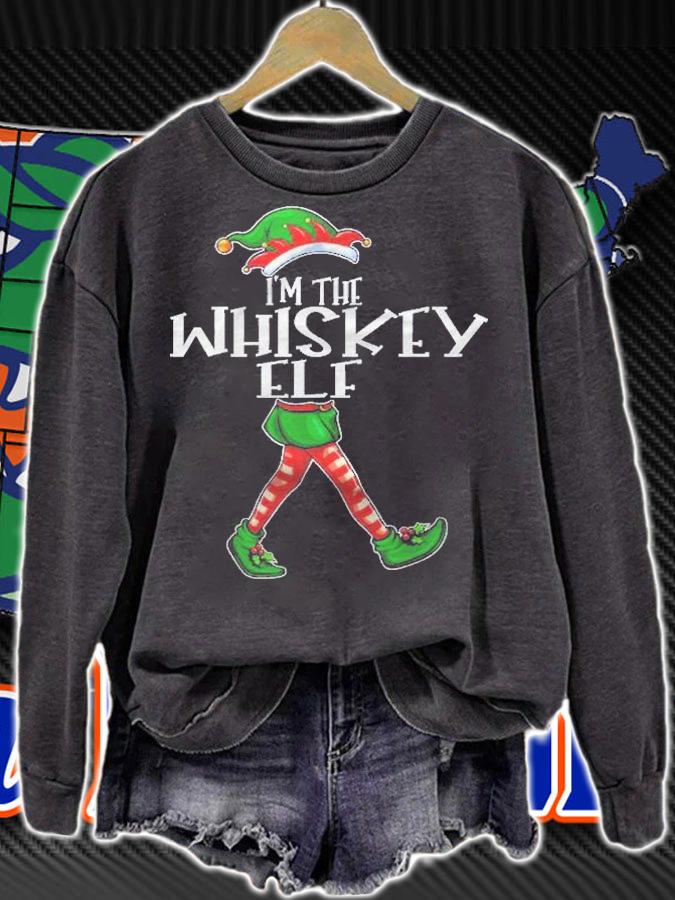 Im The Whiskey Elf Group Christmas Matching Family Funny Shirt t-shirt sweatshirt