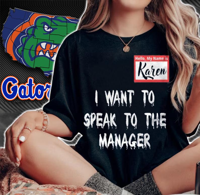 Karen I Want To Speak To The Manager Halloween Costume Shirt t-shirt woman shirt
