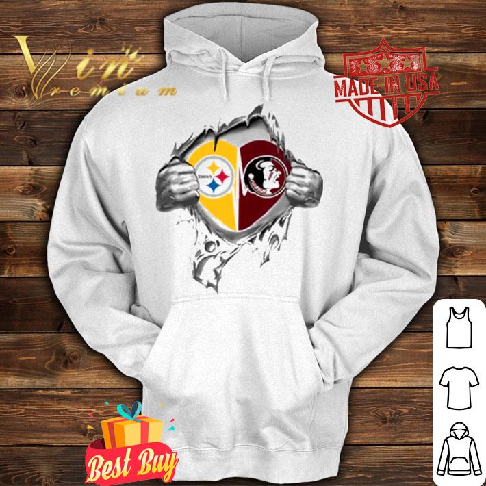 Blood Inside Me Pittsburgh Steelers And Florida State Seminoles t-shirt
