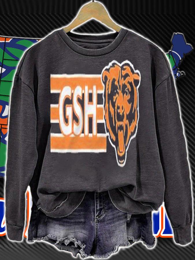Gsh on Chicago Bears logo T-shirt t-shirt sweatshirt