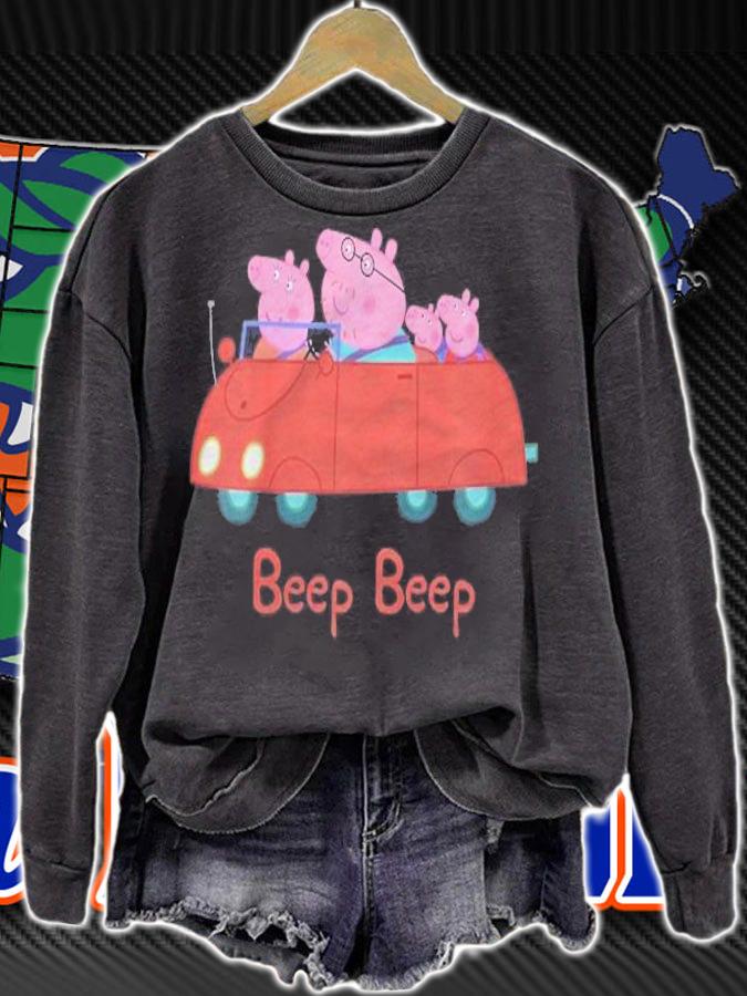 Kinder Peppa Pig Family Car Shirt t-shirt