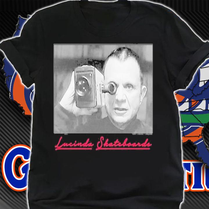 Lucinda Skateboards Mystery Man shirt t-shirt shirt