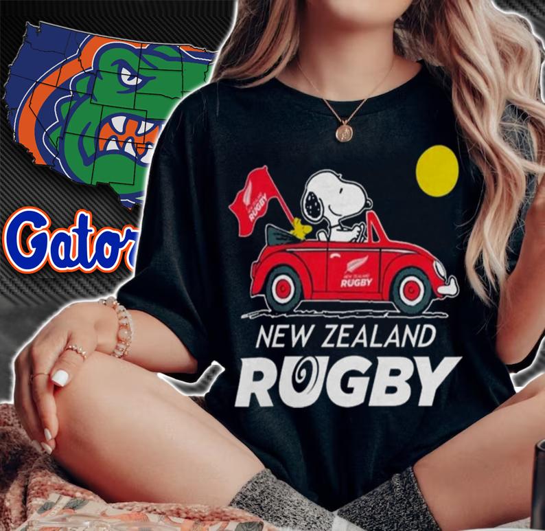 New Zealand Rugby Snoopy And Woodstock t-shirt