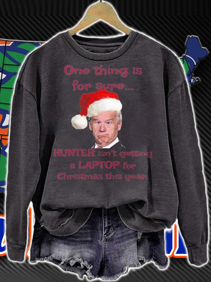 One Thing Is For Sure Hunter Joe Biden Santa Claus Christmas T-Shirt t-shirt