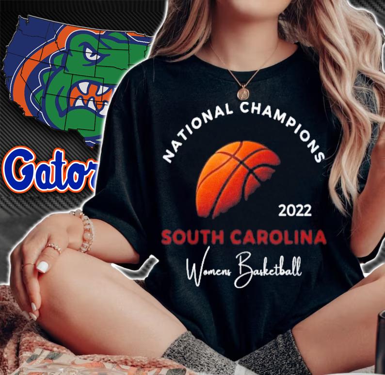 South Carolina Gamecocks National Champions 2022 NCAA Women's Basketball Shirt t-shirt woman shirt