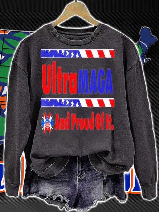 Ultra Maga And Proud Of It Make Trump 2024 Anti Biden T-Shirt t-shirt sweatshirt