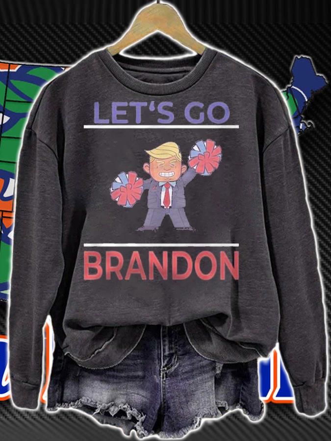 New Design let's Go Brandon Conservative Anti Liberal American Flag Pro Trump T-Shirt sweatshirt