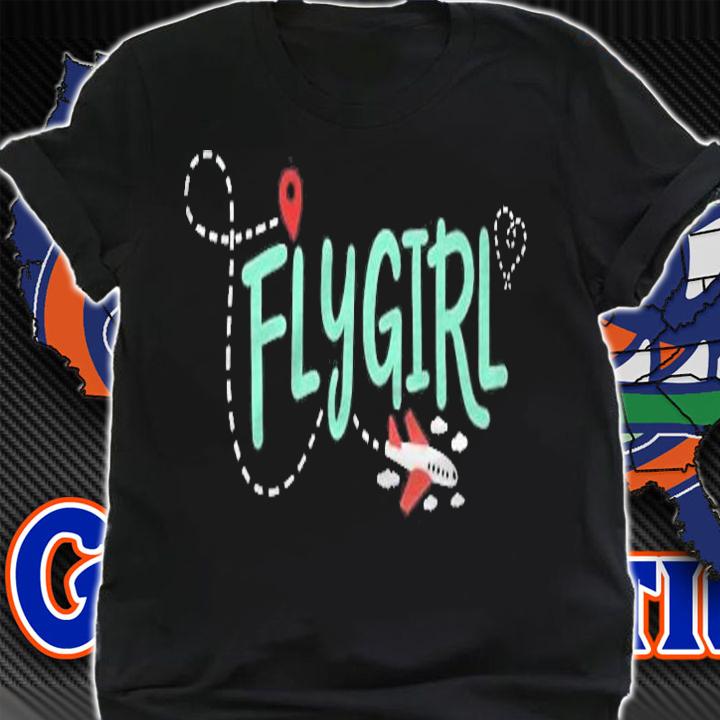 Pilot Girl Airplane Flight Attendant T-shirt