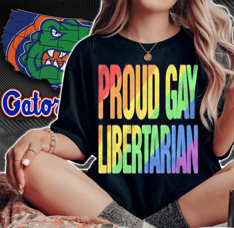 Proud Gay Libertarian Lgbt+ Political Shirt woman shirt