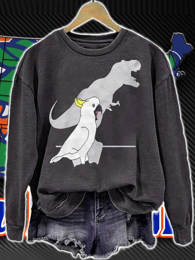 Sulphur Crested Cockatoo T Rex Birb Memes Dinosaur Parrot Shirt