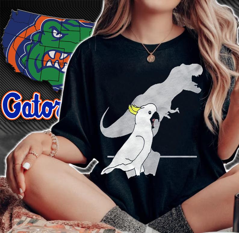 Sulphur Crested Cockatoo T Rex Birb Memes Dinosaur Parrot Shirt