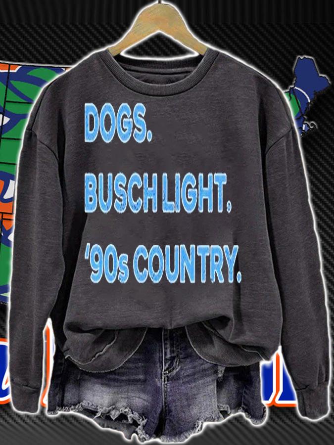 Dogs Busch Light 90S Country T-Shirt sweatshirt
