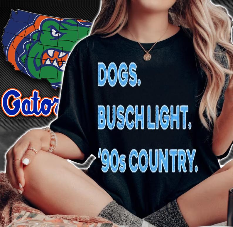 Dogs Busch Light 90S Country T-Shirt woman shirt