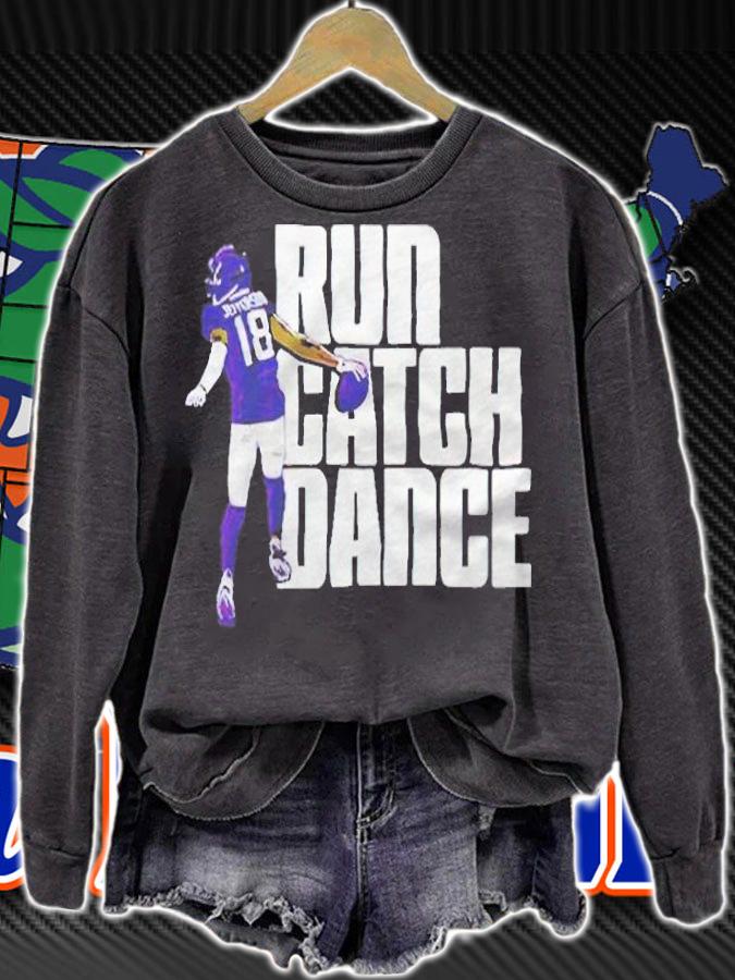 Justin Jefferson run catch dance T-shirt sweatshirt