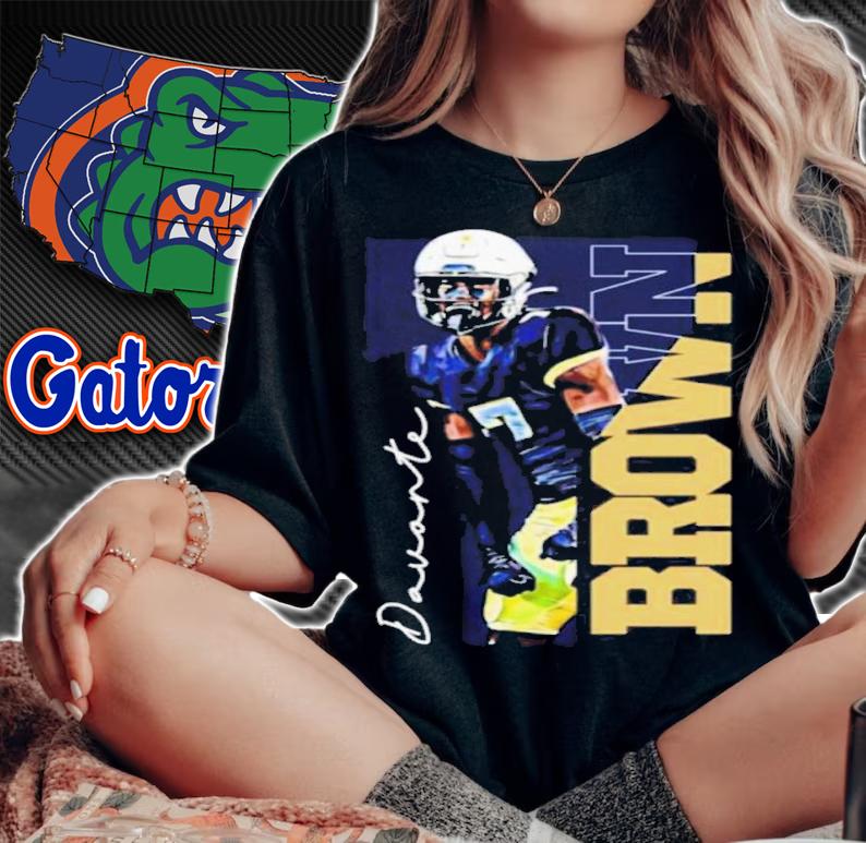 Coach Gus Malzahn Wearing Davonte Brown Shirt woman shirt