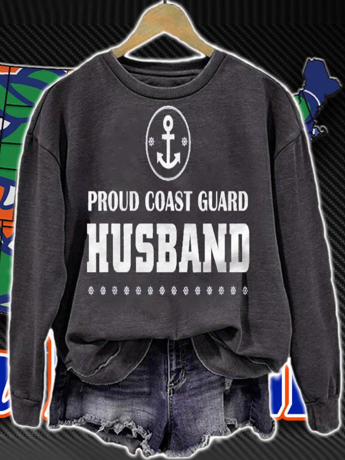 Proud Us Coast Guard Husband Proud Coast Guard Shirt