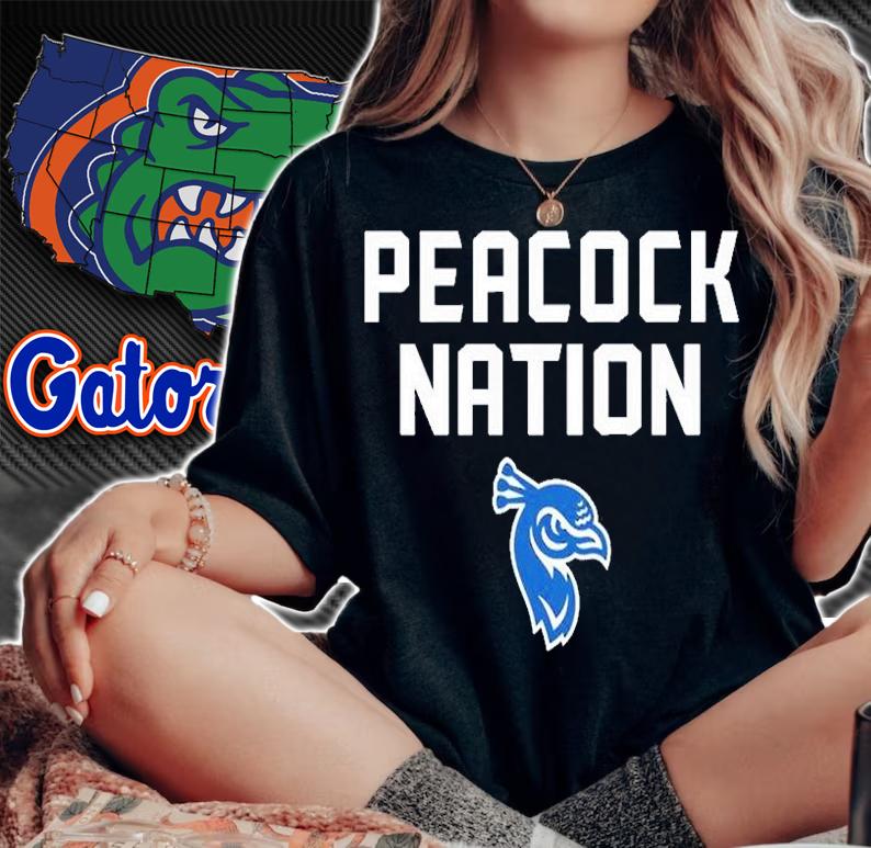 Saint Peters Peacock Nation Basketball T-Shirt woman shirt