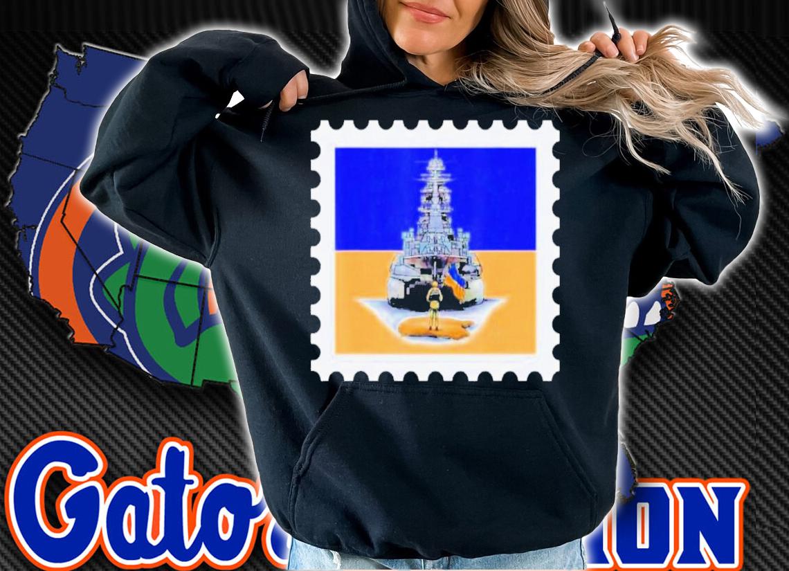 Ukraine Postage Stamp Soldier Flag Pride Shirt