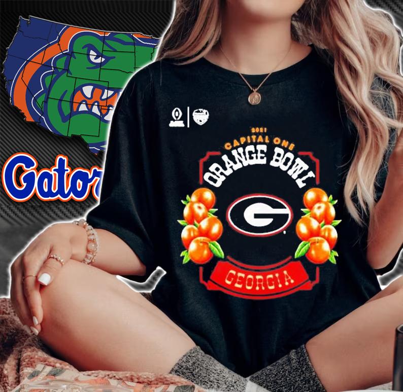 Georgia Bulldogs Football Orange Bowl Shirt woman shirt