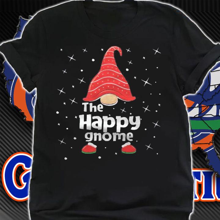 Happy Gnome Family Matching Christmas Funny Gift Pajama Shirt