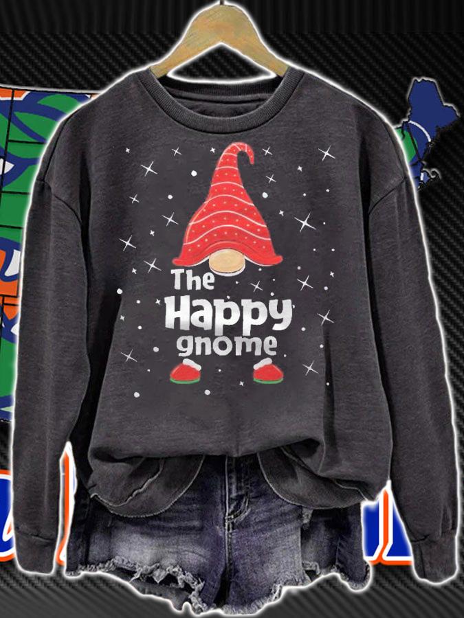 Happy Gnome Family Matching Christmas Funny Gift Pajama Shirt