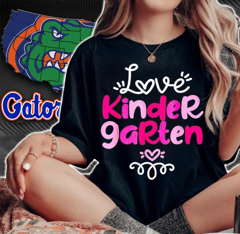 Love Kindergarten Teacher Student Fun School Education Gift T-Shirt woman shirt