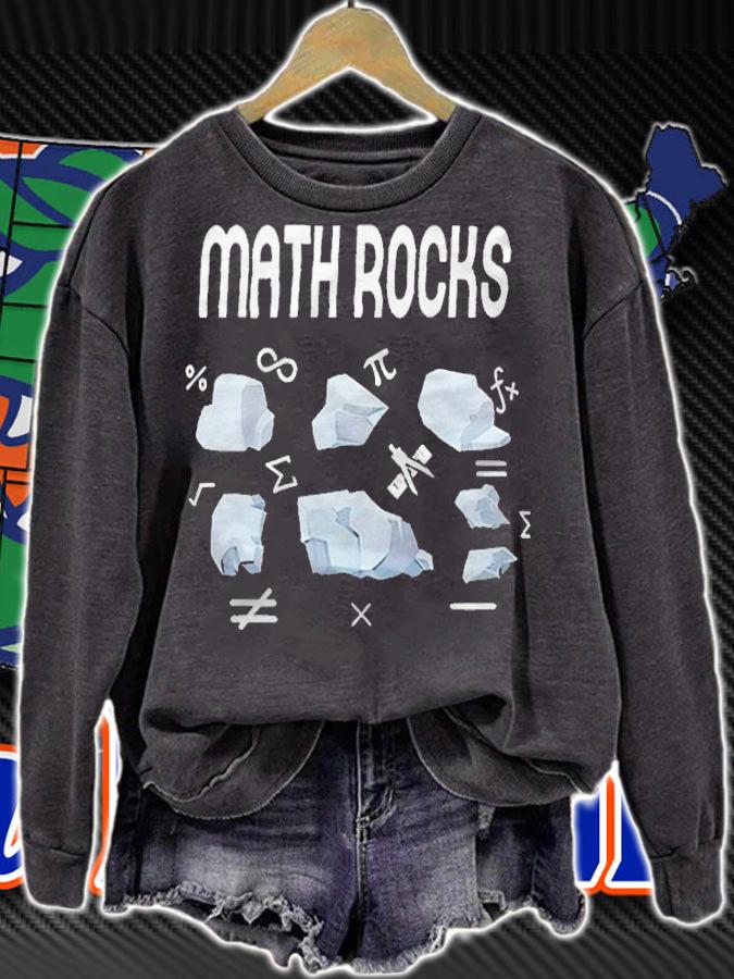 Math Rocks school mathematics funny T-shirt sweatshirt