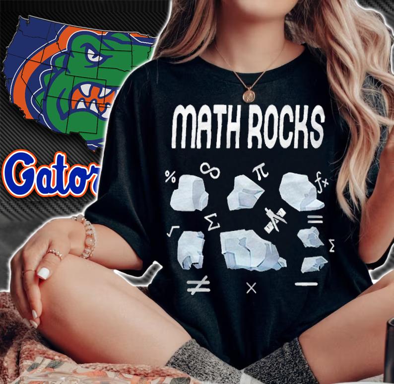 Math Rocks school mathematics funny T-shirt woman shirt