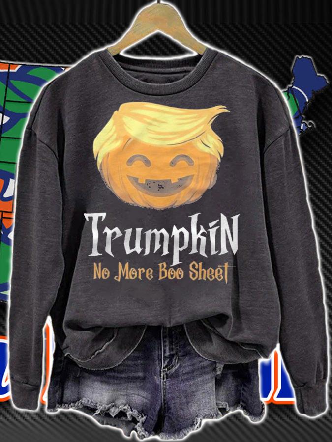 New Design trumpkin No More Boo Sheet Halloween Costume T-Shirt sweatshirt